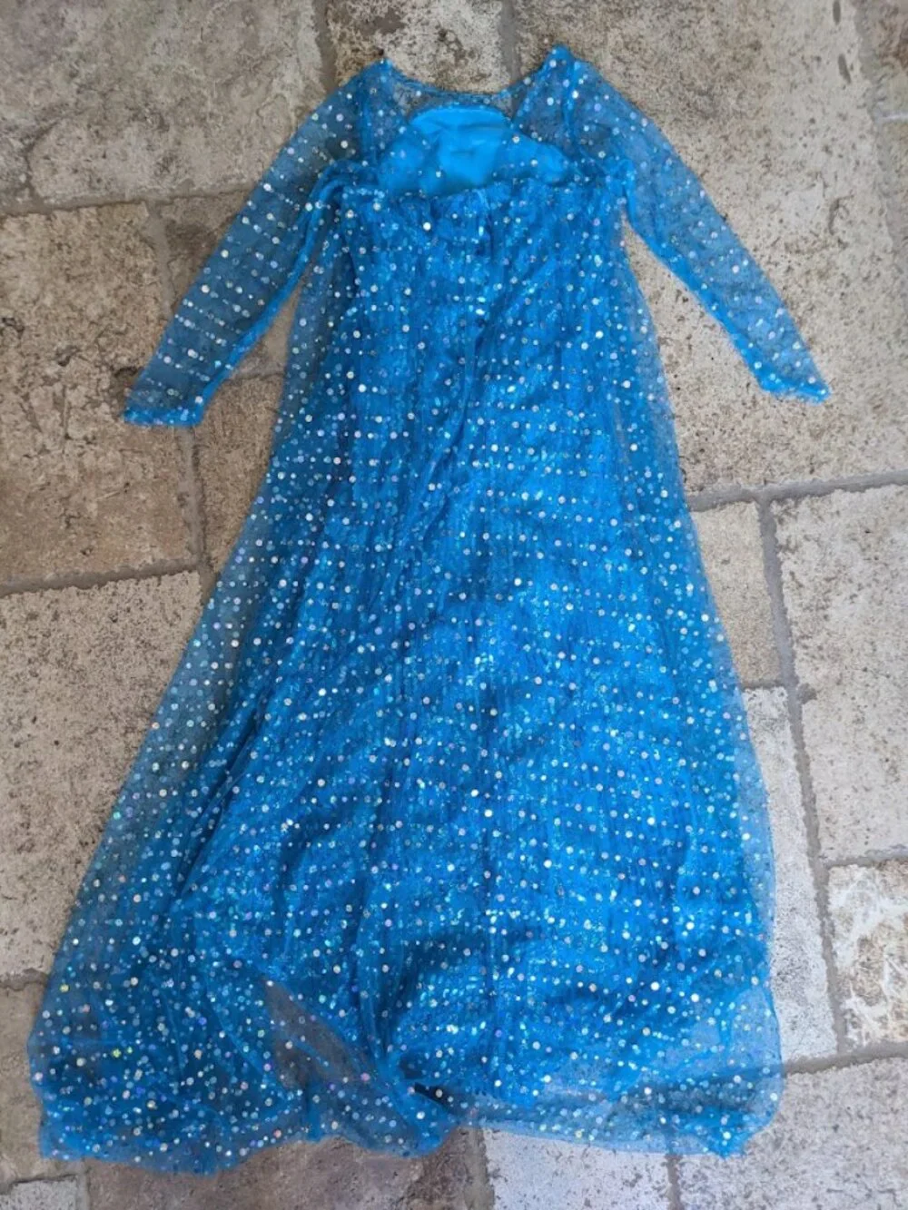 DELUXE Frozen Elsa TULLE LAYERED dress GOWN SIZE 10
